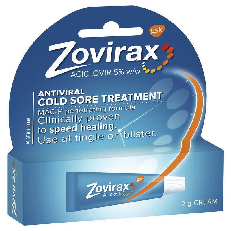 Zovirax Cold Sore Cream Tube 